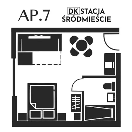 شقة Dk Stacja Srodmiescie *